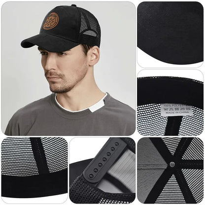 Sport Mesh Yarn Summer Baseball Cap Letter Patch Casual Snapback Hat
