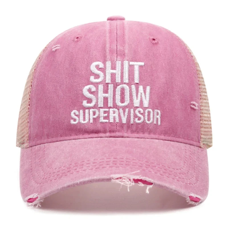 Vintage Washed Denim Baseball Caps For Women Men