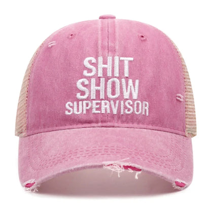 Vintage Washed Denim Baseball Caps For Women Men