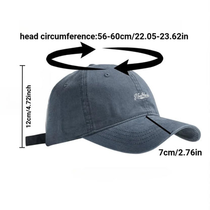 Korean Letter Embroidered Baseball Cap Simple Mesh Casual Hat For Men Women Outdoor Camping Daily Streetwear