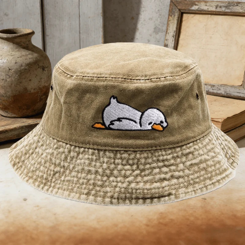 Adorable Duck Pattern Fisherman's Cap