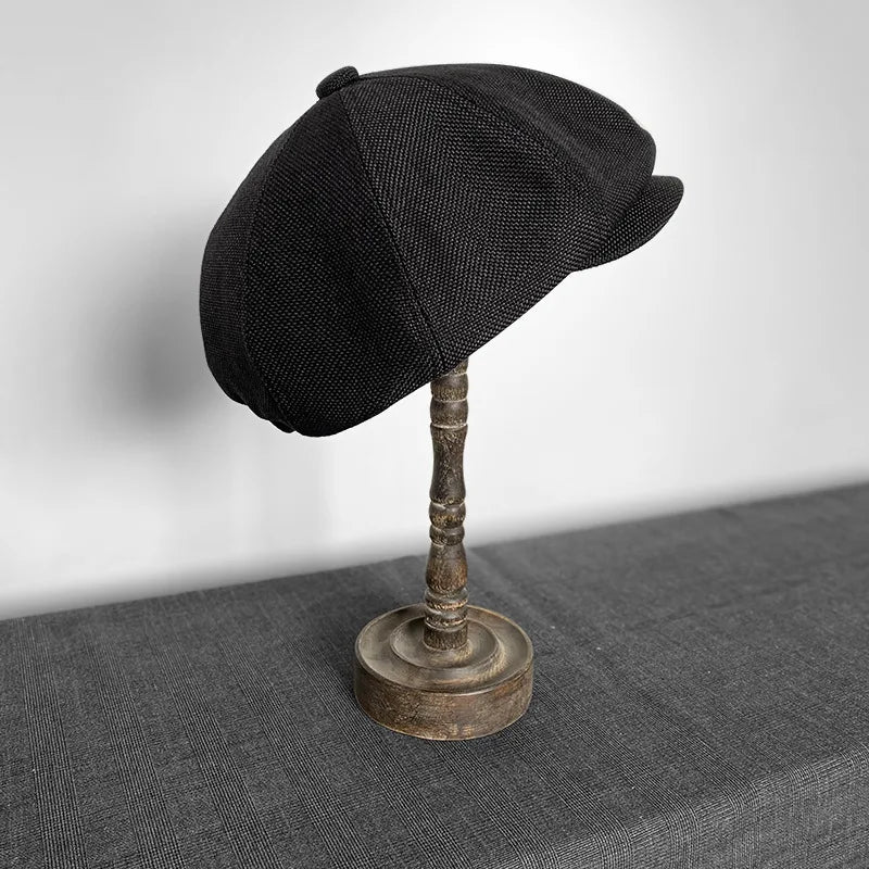 Octagonal Newsboy Cap Spring Summer Breathable Sun Protection Hat