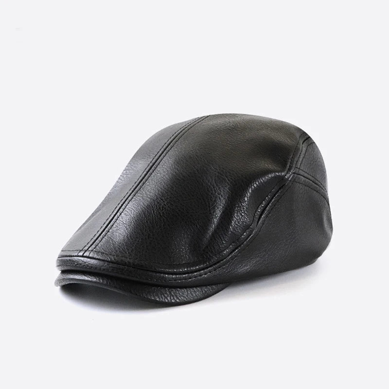 High Quality Men PU Leather Baseball Cap