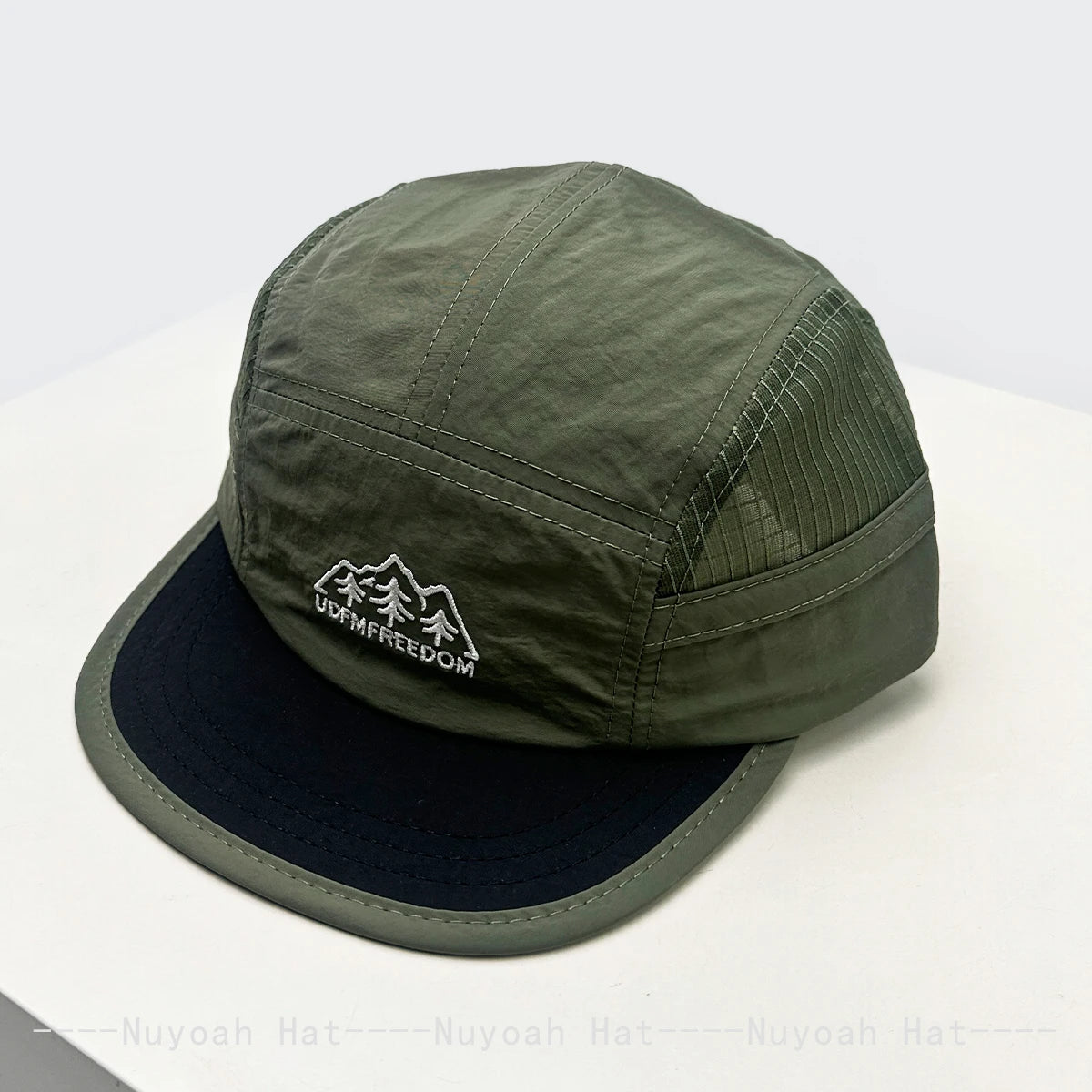 Color Block Embroidered Letters Trees Solid Baseball Hats