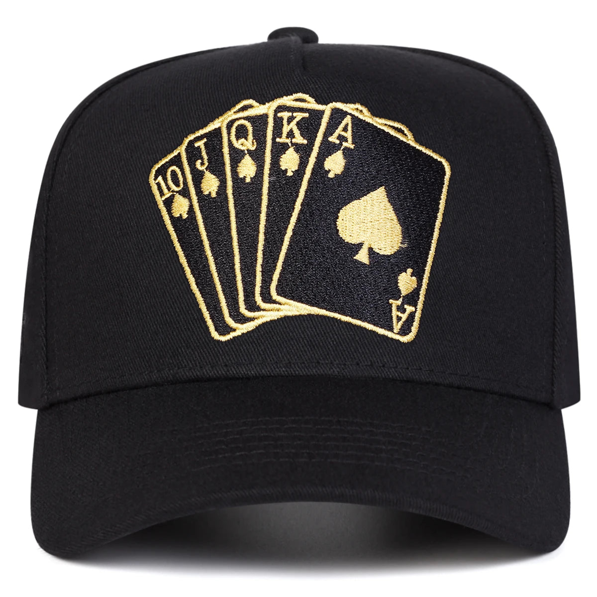 Unisex Poker Embroidery Baseball Caps Spring Autumn Outdoor Adjustable Casual Hats Sunscreen Hat Sports Cap