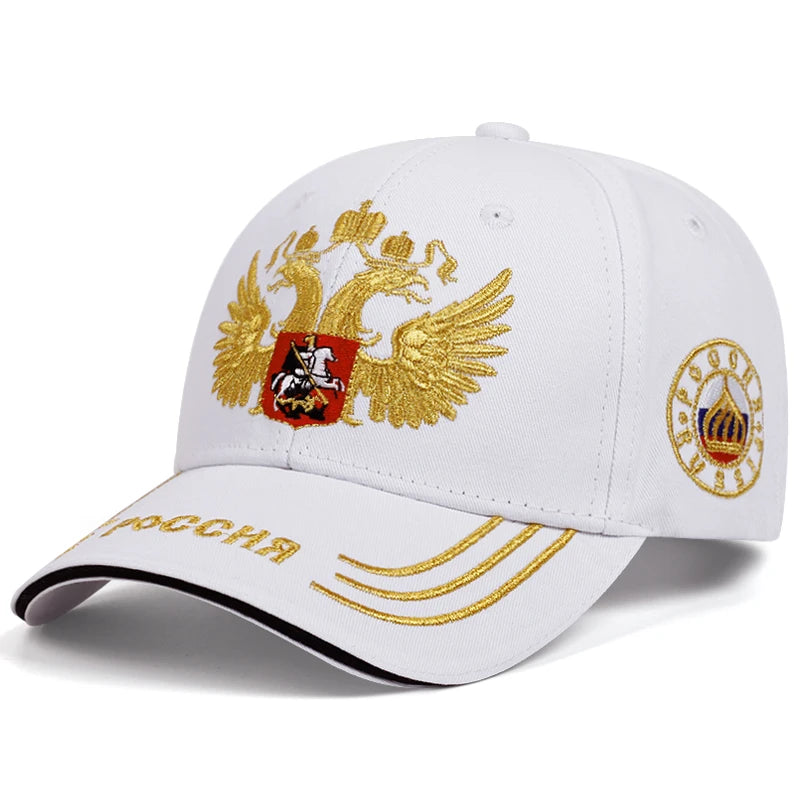 Unisex Double-headed Eagle Embroidery Baseball Caps Spring Autumn