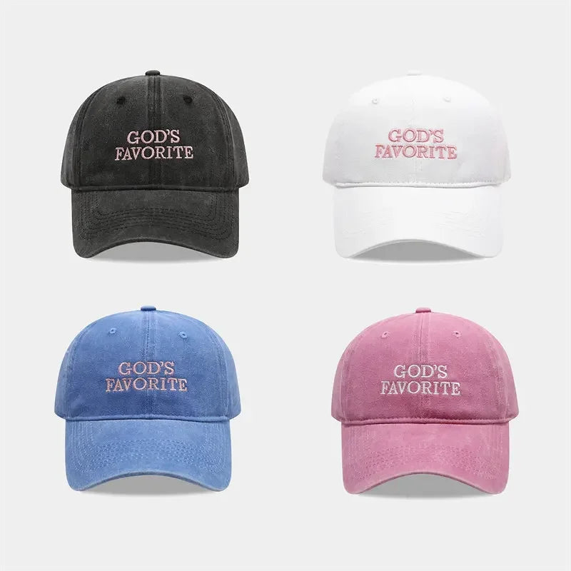 Cotton Letter Casquette Baseball Cap