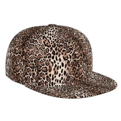 Leopard Print Baseball Cap Men Women Adjustable 3D Printed Snapback