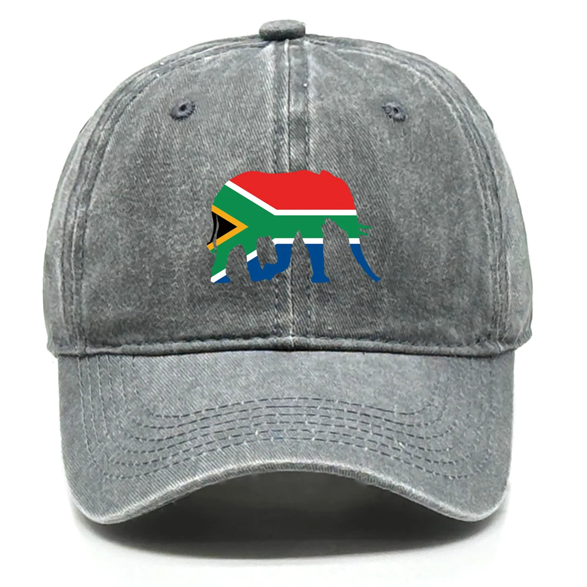 South Africa Elephant Flag Baseball Cap Adjustable