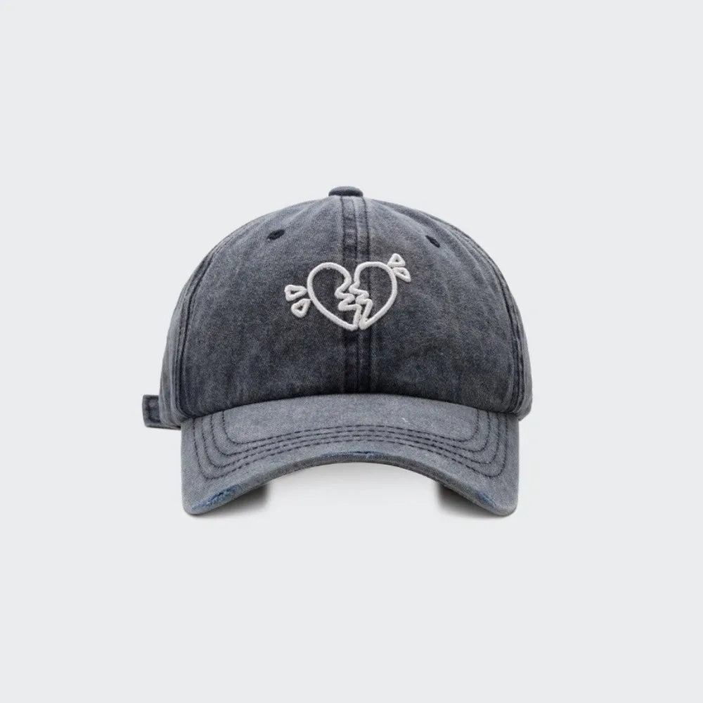 Cute Cotton Love Heart Baseball Cap