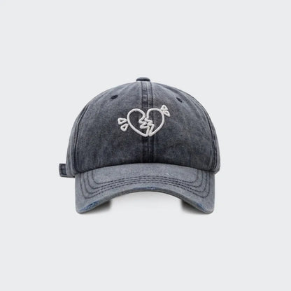 Cute Cotton Love Heart Baseball Cap