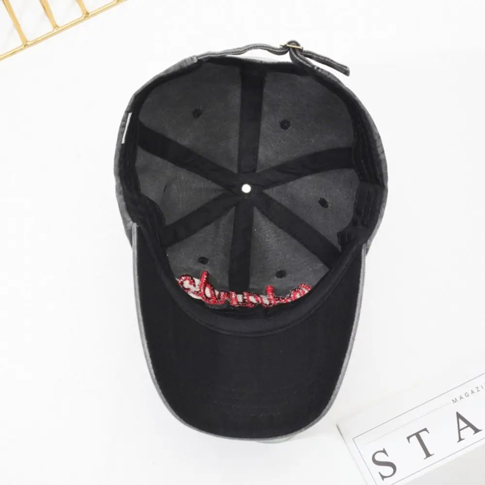 Adjustable Strap Washed Baseball Cap