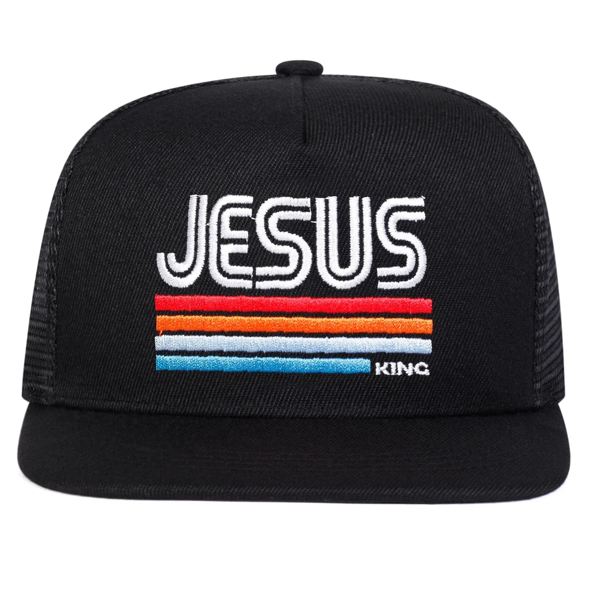 Unisex Jessus Letter Embroidery Hip-hop Net Hats Spring Summer Sports Cap