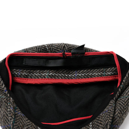 Men’s Herringbone Wool Blend Tweed Newsboy Ivy Hat