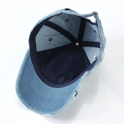 Fashion Breathable Washed Denim Baseball Cap