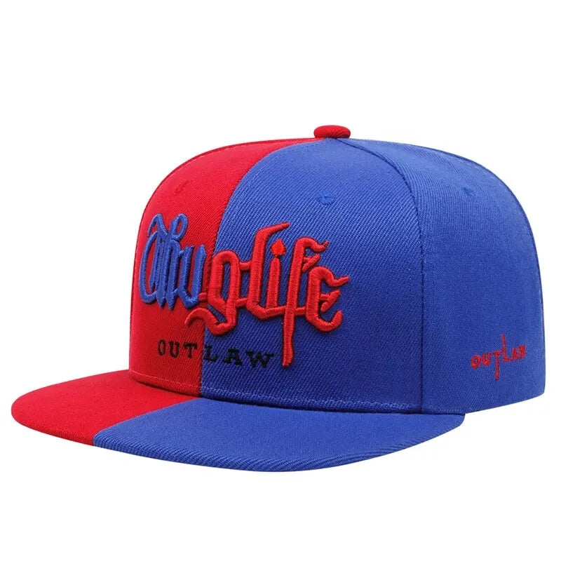 Fashion Fastball Cap Thug Life Embroidery Hip Hop Baseball Cap