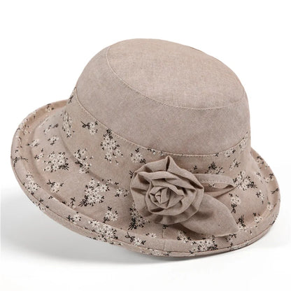 Girl's Cap Mom Bucket Hat Spring And Autumn Elderly Bucket Hat