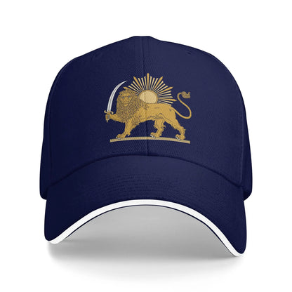 Summer Lion And Sun Persian Emblem Baseball Cap