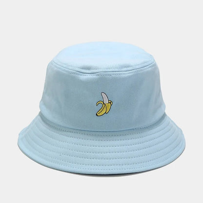 2024 Panama Bucket Hat Fruit Strawberry Embroidered Fishing Cap