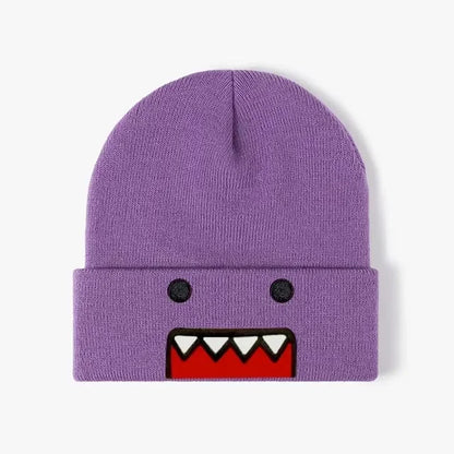 Cartoon Embroidered Knitted Hat Autumn Winter Outdoor