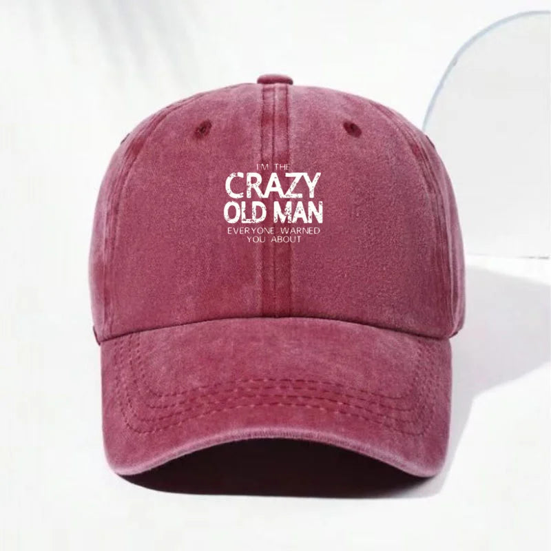 Funny Quote Vintage Washed Cotton Baseball Cap Adjustable