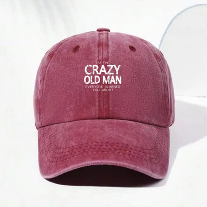 Funny Quote Vintage Washed Cotton Baseball Cap Adjustable