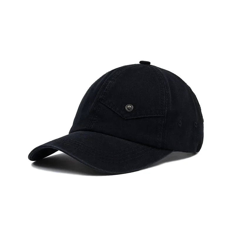 Spring Cotton Solid Casquette Baseball Cap Adjustable