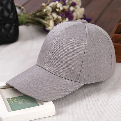 Fashion Retro Solid Color Men and Women Universal Baseball Cap