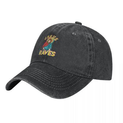 Raves Funny EDM Music Festival Party Christian DJ Gift Tank Top Baseball Cap Men Hats Women