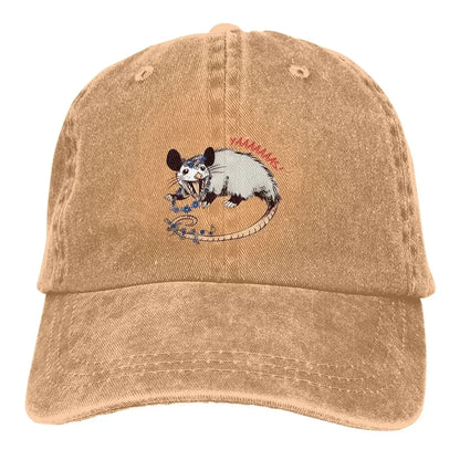 Daisy Chain Opossum Possum Yaaaas! Baseball Caps
