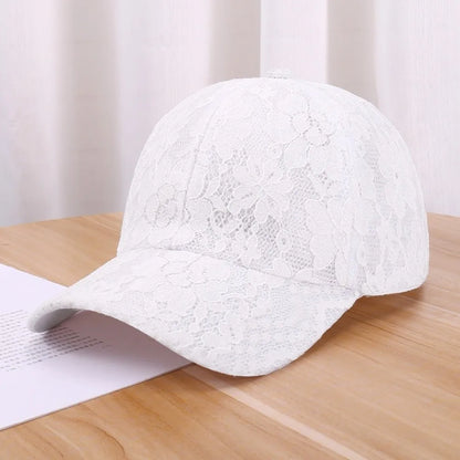 Fashion Breathable Floral Lace Baseball Cap