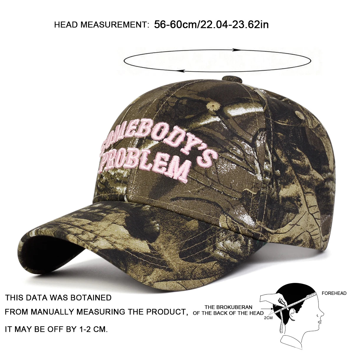 Unisex Somebody's Problem Embroidery Baseball Caps Spring Autumn