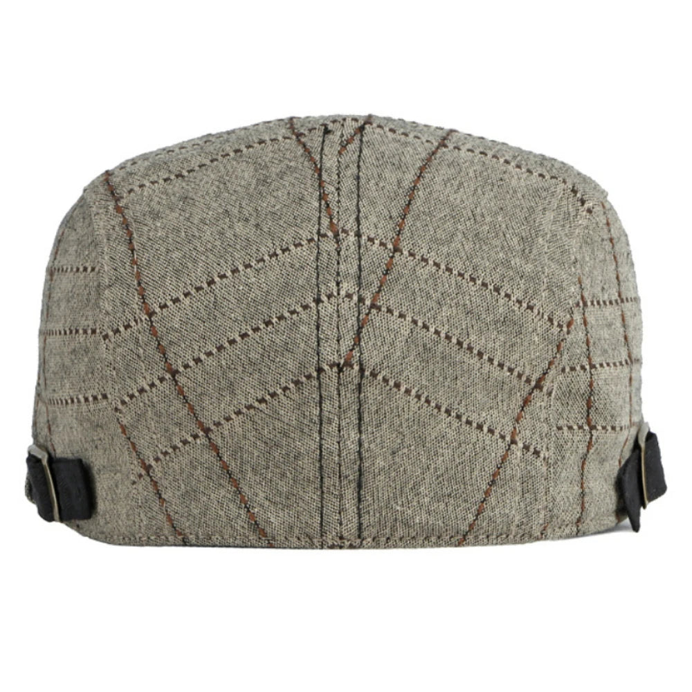 Men Women Artist Painter Plaid Beret Hat