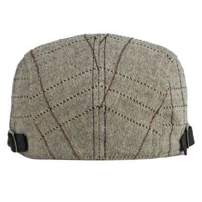 Men Women Artist Painter Plaid Beret Hat