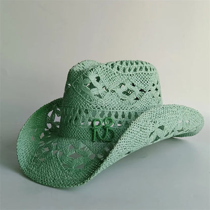 Western Cowboy Straw Hat Letter Straw Hats