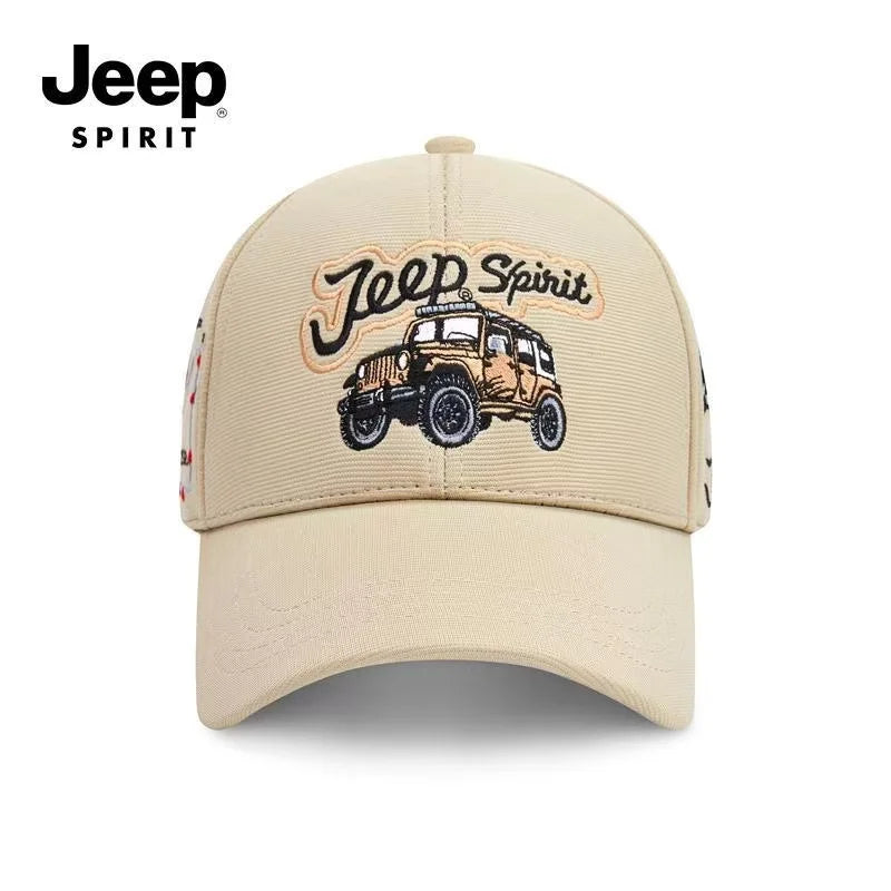 2026 Jeep High-Quality Pure Cotton Embroidered Baseball Cap