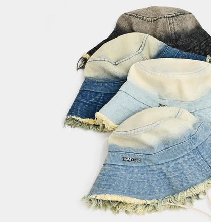 Women's Vintage Washed Denim Bucket Hat