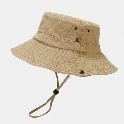 Custom Summer Retro Washed Cotton Patchwork Bucket Hat