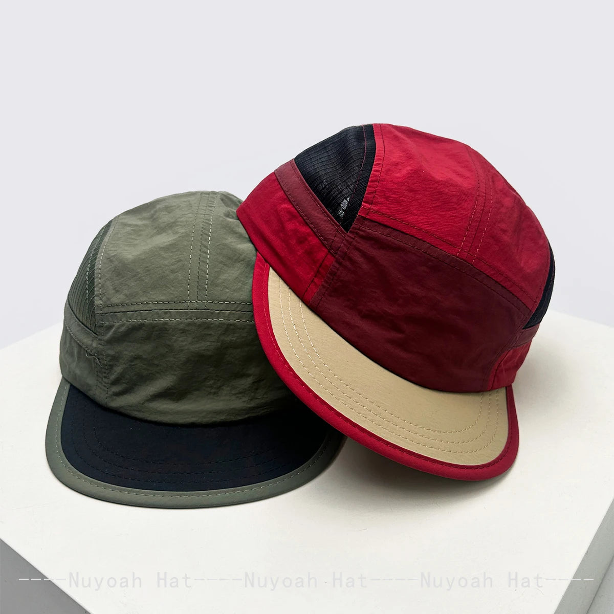 Color Block Embroidered Letters Trees Solid Baseball Hats