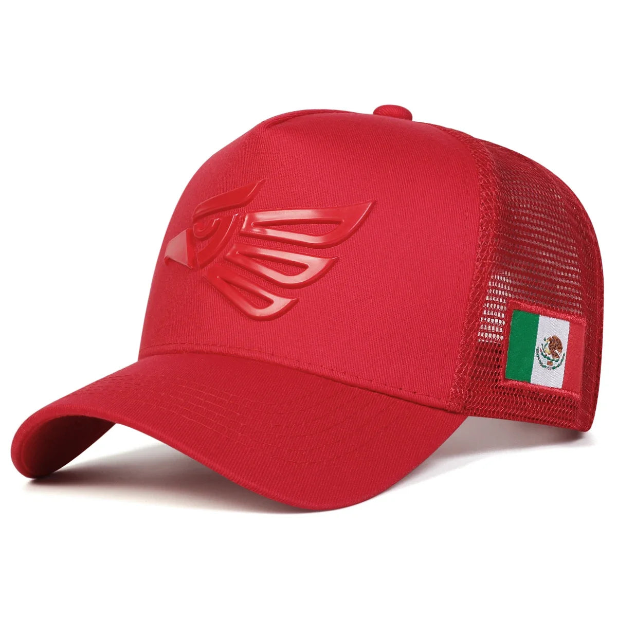 Unisex Mexican Eagle Label Baseball Net Caps Outdoor Adjustable Casual Hats Hip Hop Hat Sunscreen Hat