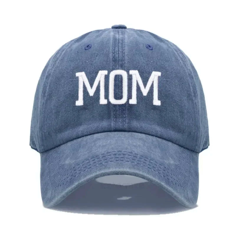 DAD MOM Embroidery Pure Cotton Baseball Cap Fashion Sport Golf Caps Sun Hat