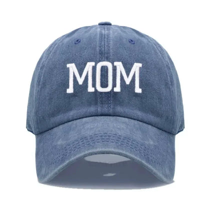 DAD MOM Embroidery Pure Cotton Baseball Cap Fashion Sport Golf Caps Sun Hat