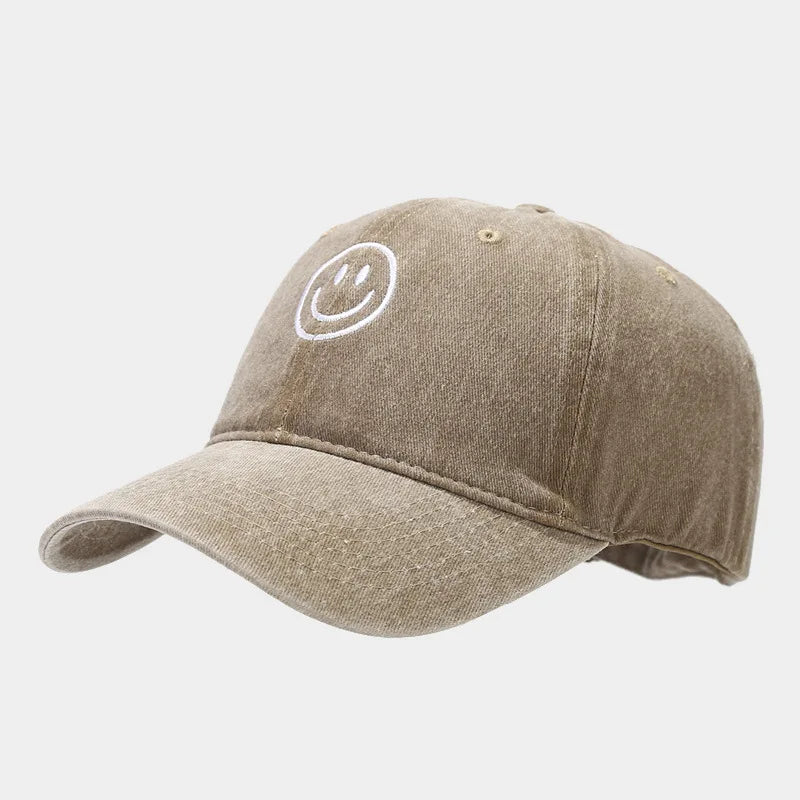 Washed Cotton Baseball Caps Women Men
