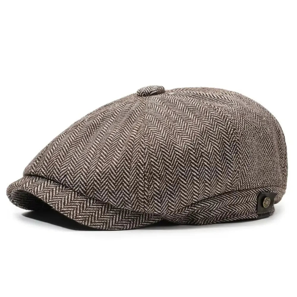 Autumn Winter Casual Men Newsboy Hat
