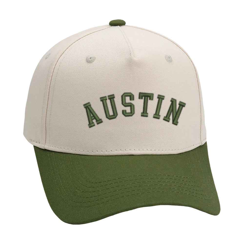Austin Trucker Hat 3D Embroidery Two Tone Baseball Cap