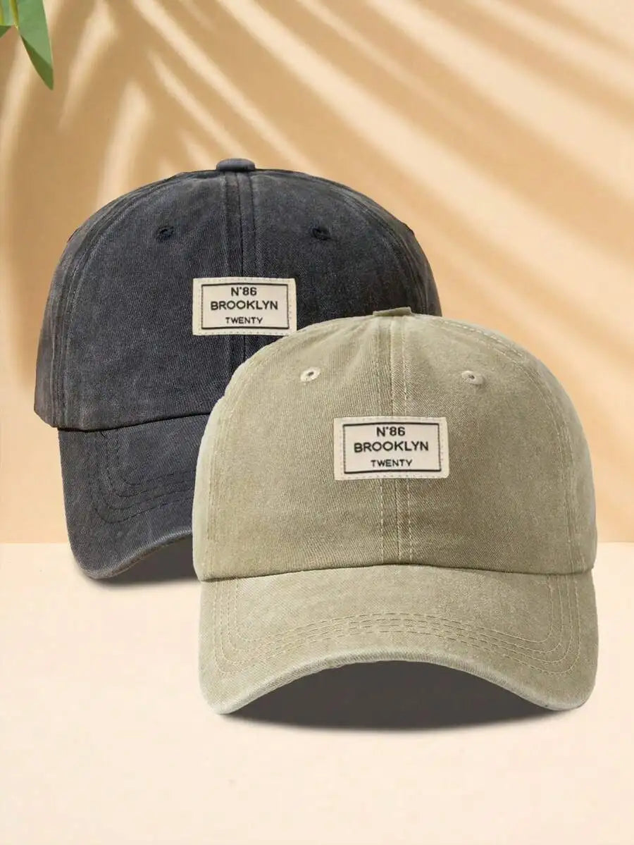 Unisex Washed Denim Baseball Cap Adjustable Casual Hat