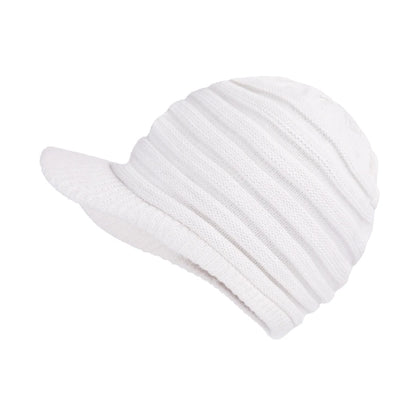 Unisex Winter Hats With Visor Warm Ski Hat Stylish Knitted Hat