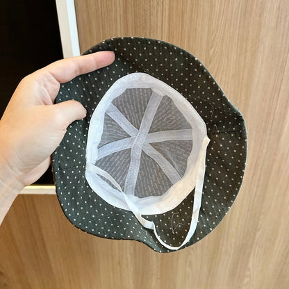 Spring Summer Wide Brim Sunshade Fisherman Cap Toddler Kids Outdoor Basin Hat