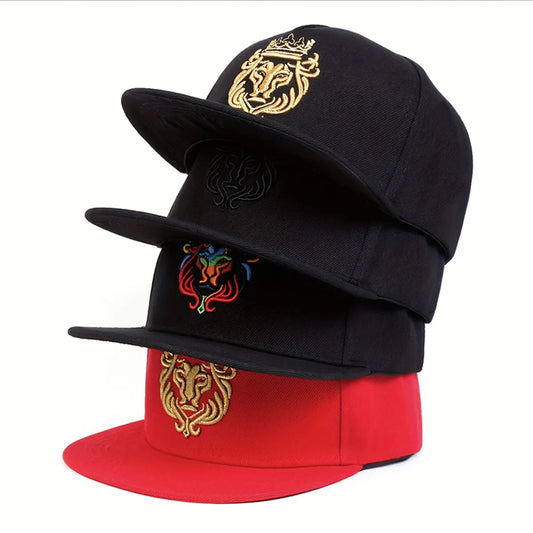 Men Women Lion Embroidered Baseball Cap Summer