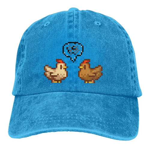 Summer Cap Sun Visor Unhappy Chickens Hip Hop Caps Stardew Valley Game